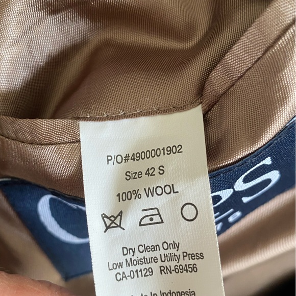 Chaps Wool Two Button Blazer - Picture 5 of 5